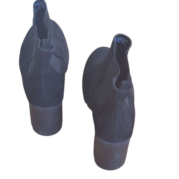 ASOS Chunky Heel Boots Black Suede Chelsea US size 8 - Picture 12 of 16